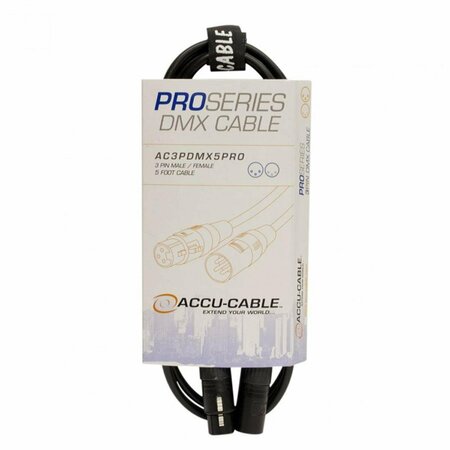 ACCU CABLE 3 Pin Pro DMX Cable - 10 ft. AC3PDMX10PRO